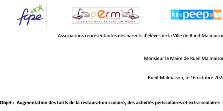 Augmentation des tarifs cantine et accueil scolaires : Ras-le-bol des associations de parents d’élèves